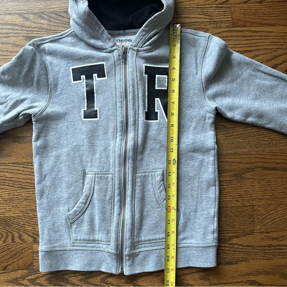 Size 8 Youth Small True Religion Hooded Zippered Sweatshirt - Picture 9 of 11